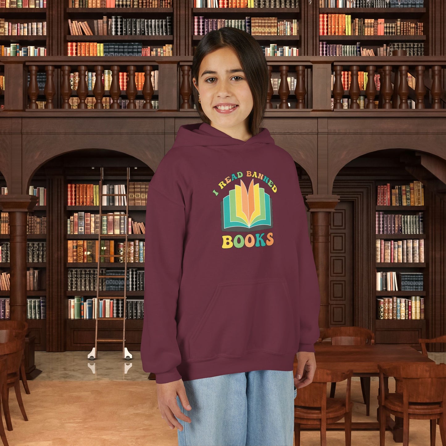 I Read Banned Books Youth Hoodie
