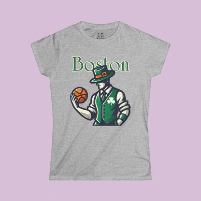 Boston Basketball Women's Softstyle Tee