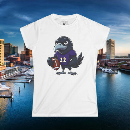 Baltimore Little Football Player Women's Softstyle Tee