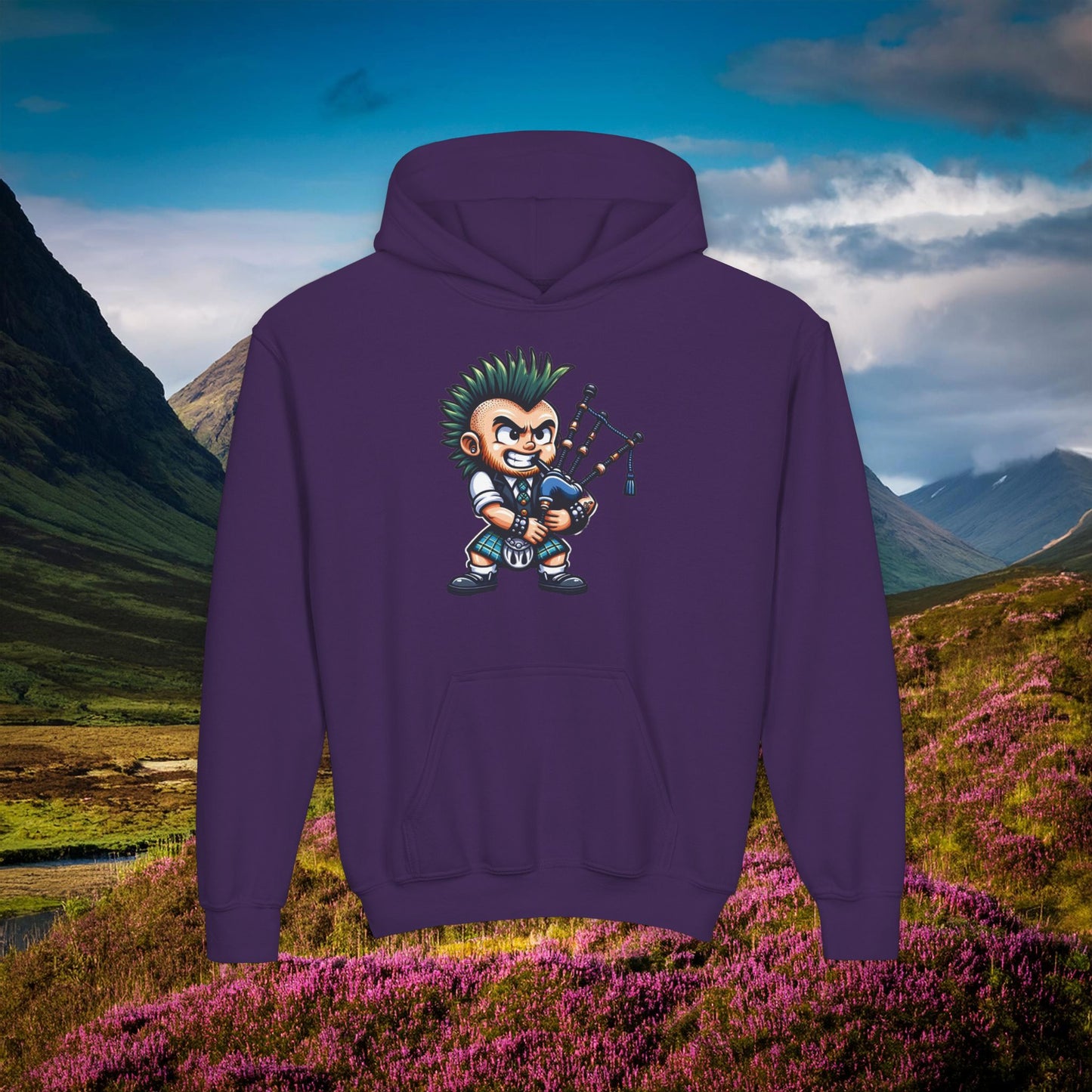 Scottish Punk Youth Hoodie