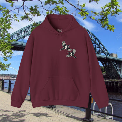 Newcastle United B&W Crest Hoodie