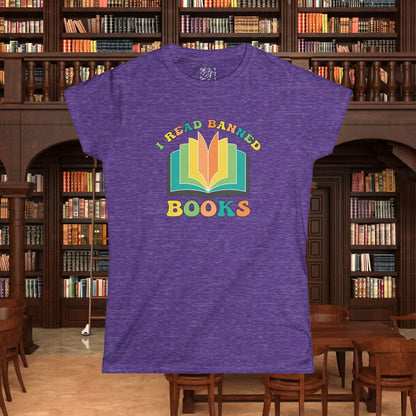 I Read Banned Books Women's Softstyle Tee