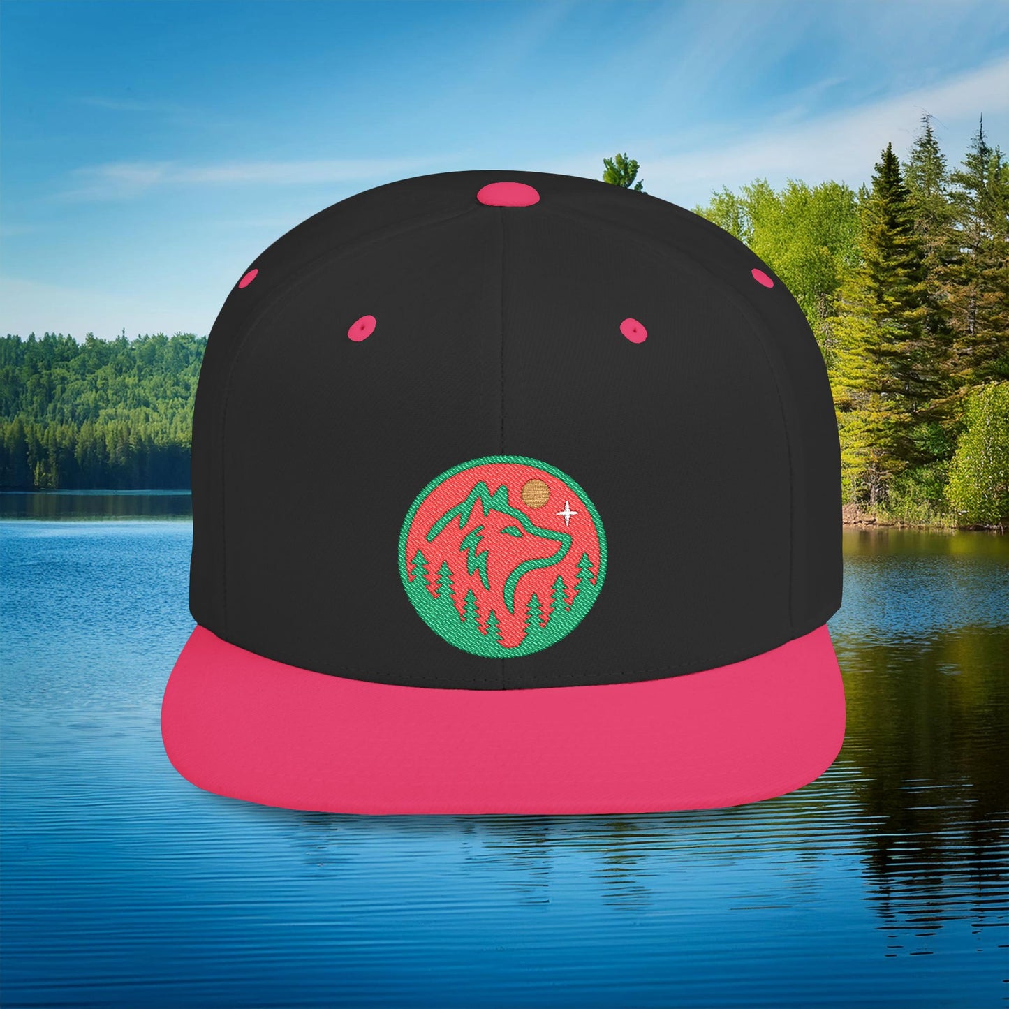 Minnesota Wild Wolf Flat Bill Snapback