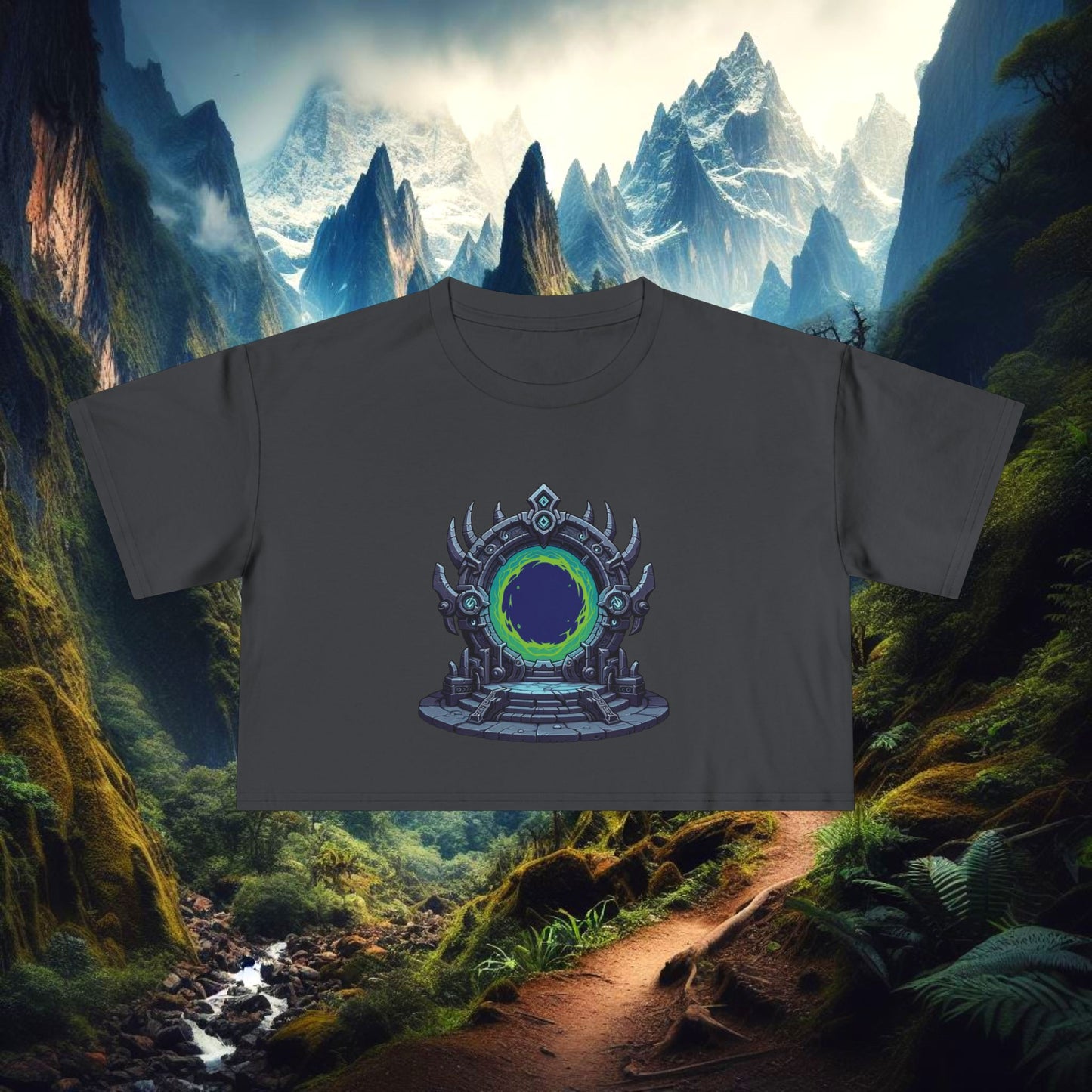 Dark Portal Women's Crop Tee