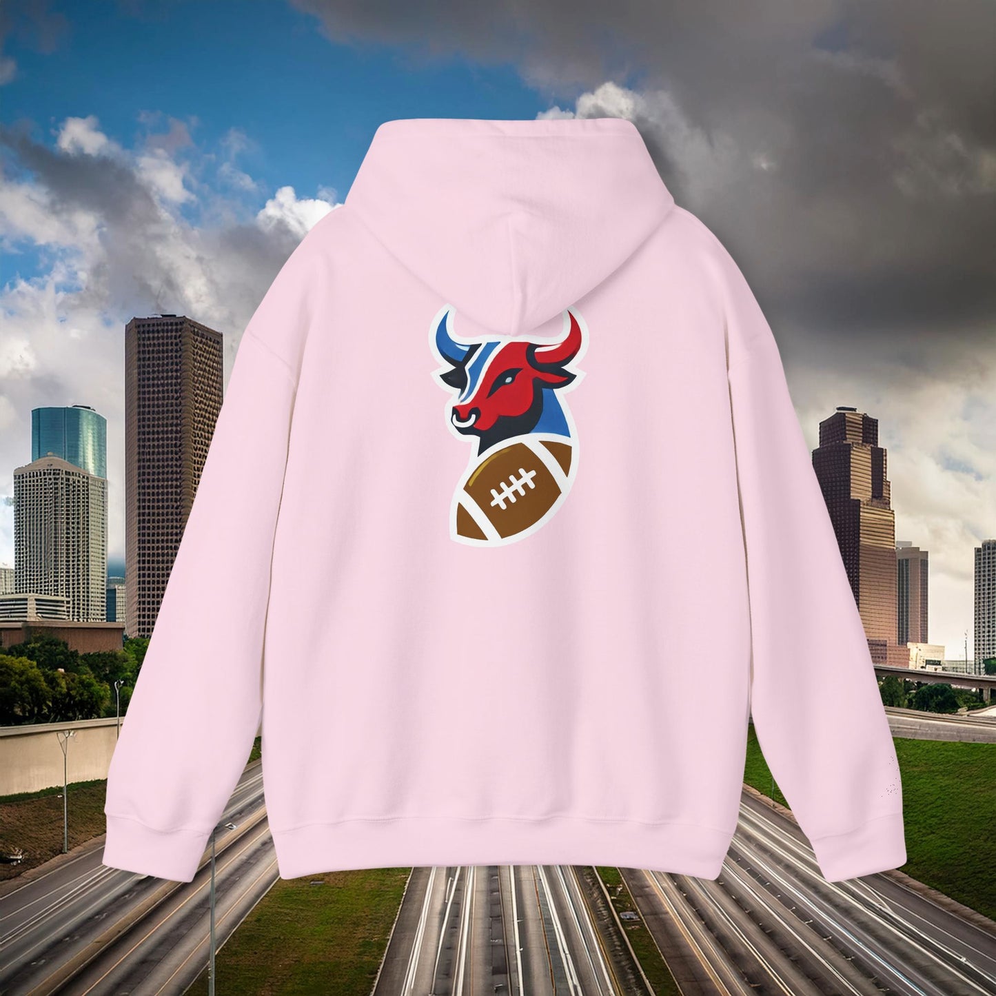 Houston Bull Football Hoodie