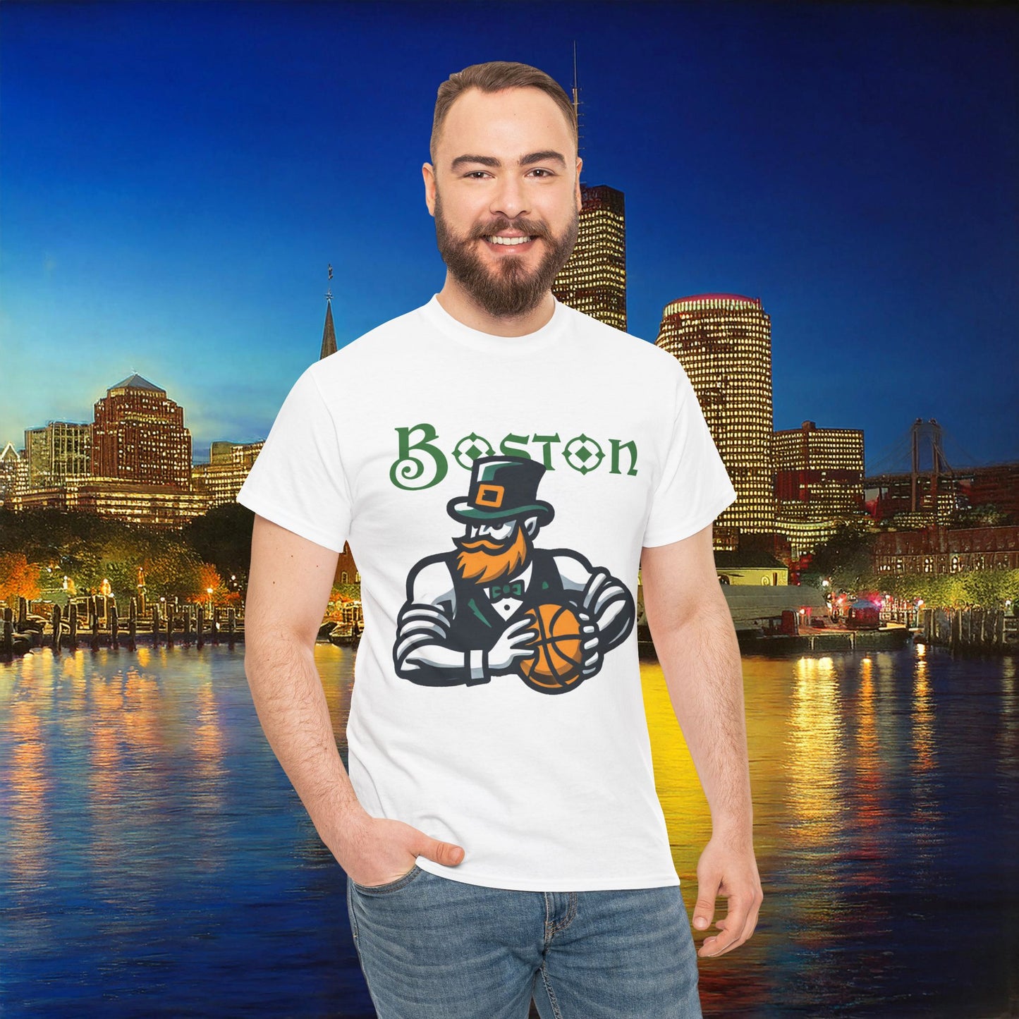 Boston Basketball Design Tee