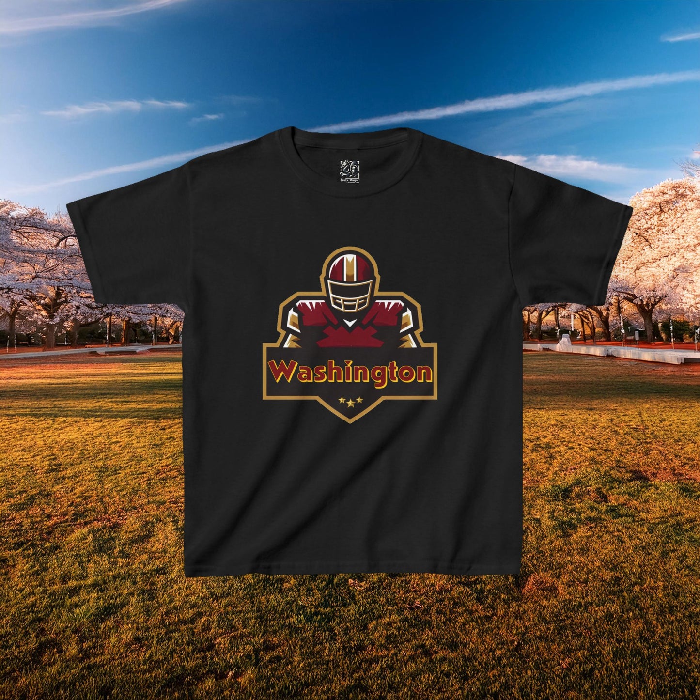 Washington Football Player Logo Kids Tee
