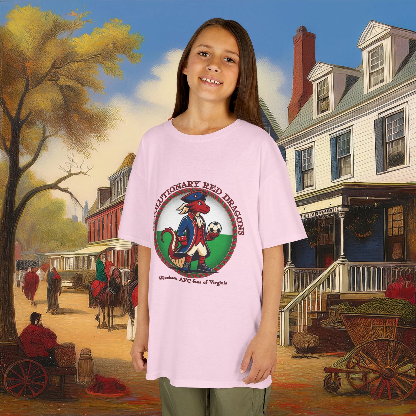 Little Revolutionary Red Dragons Kids Tee