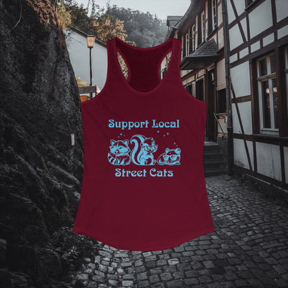 Support Local Street Cats Racerback Tank