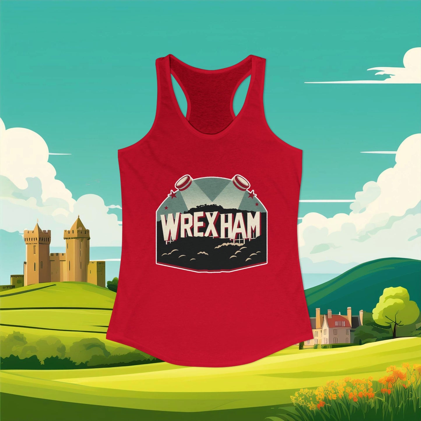 Wrexham Hollywood Sign Women's Racerback Tank