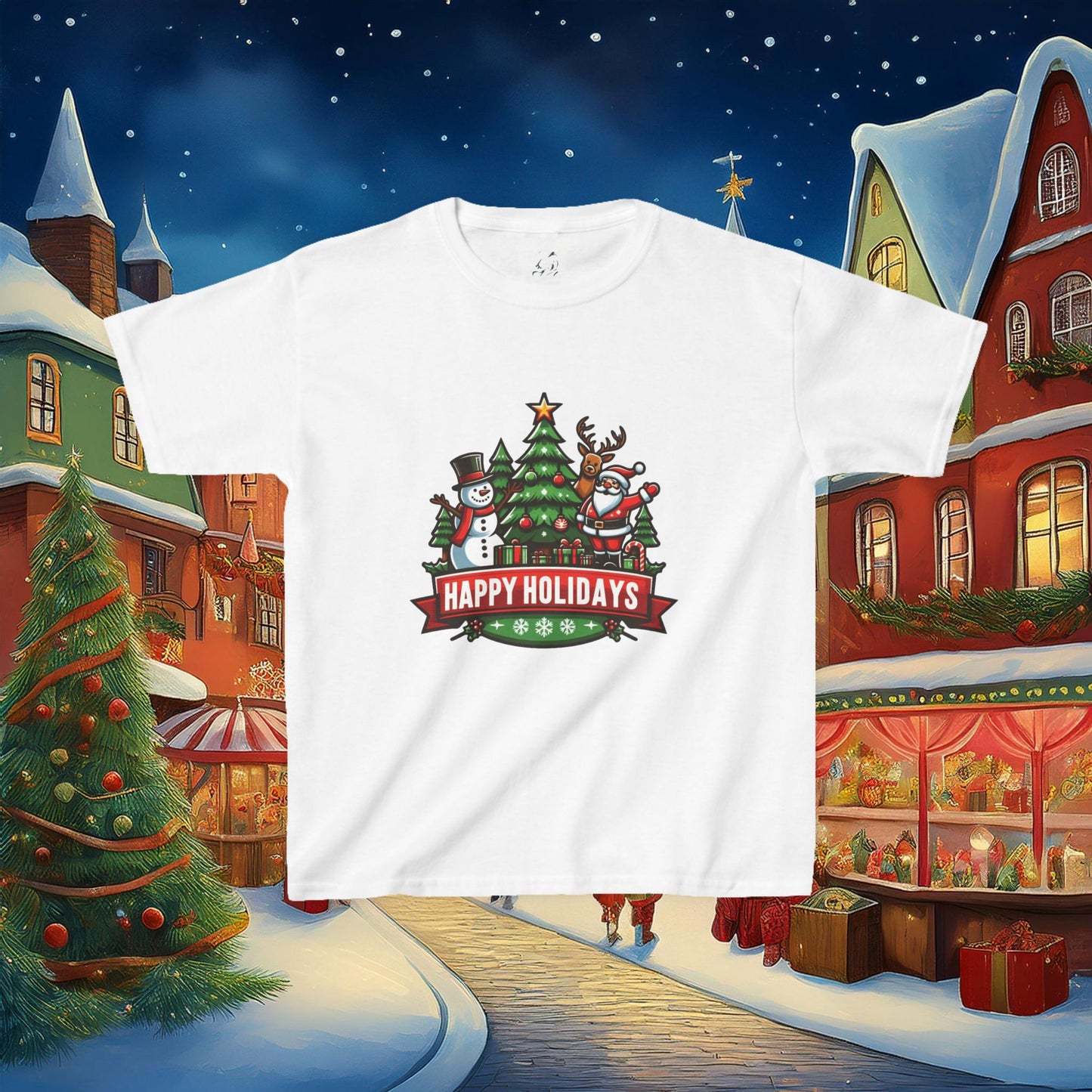 Happy Holidays Kids Tee