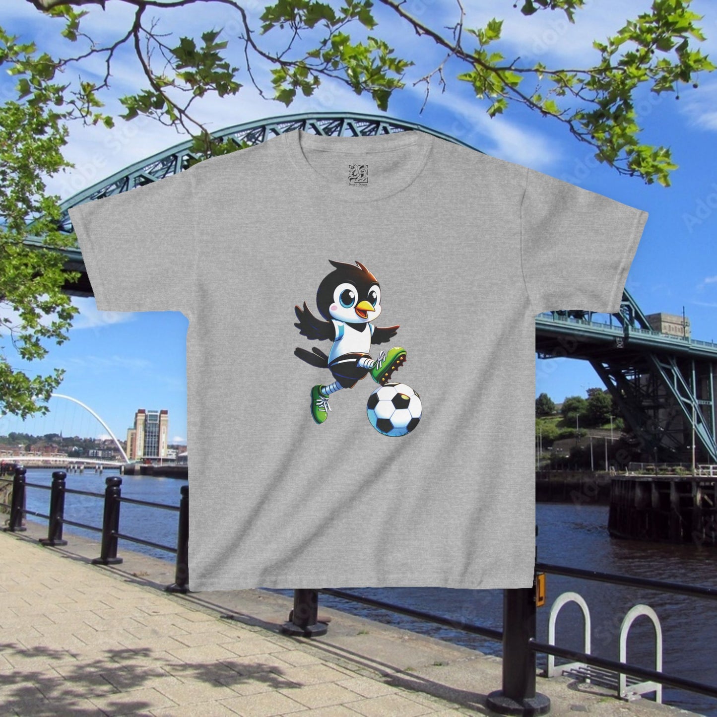 Newcastle United Mini Mag Striker Kids Tee