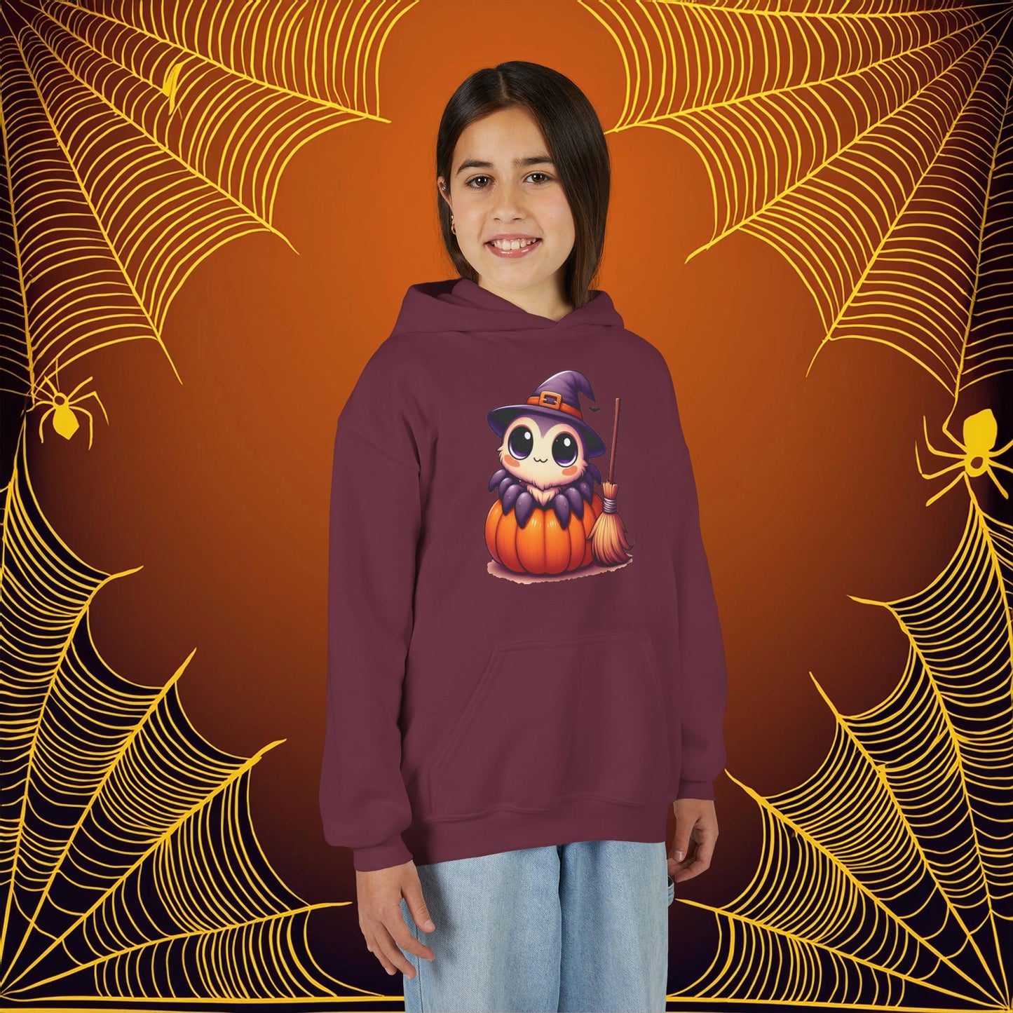 Halloween Spider Youth Hoodie