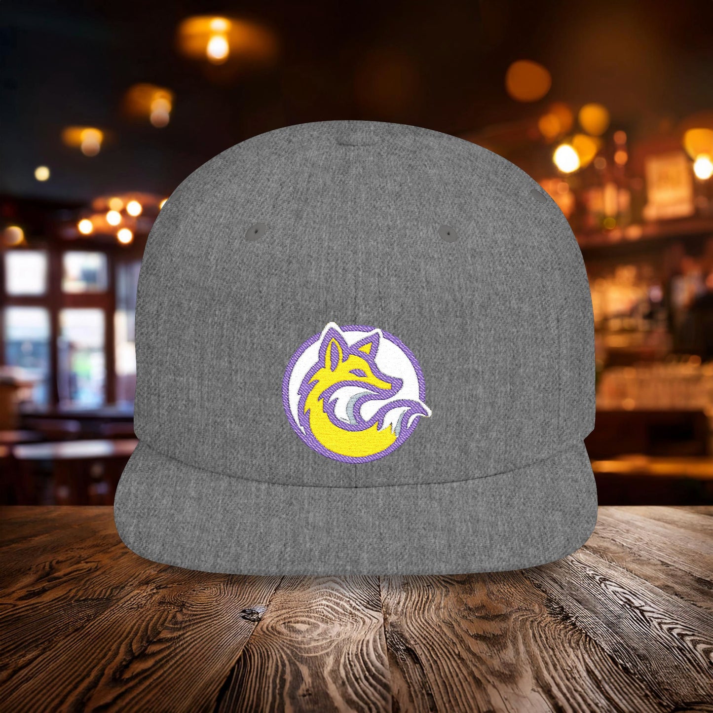 Leicester Logo Flat Bill Snapback