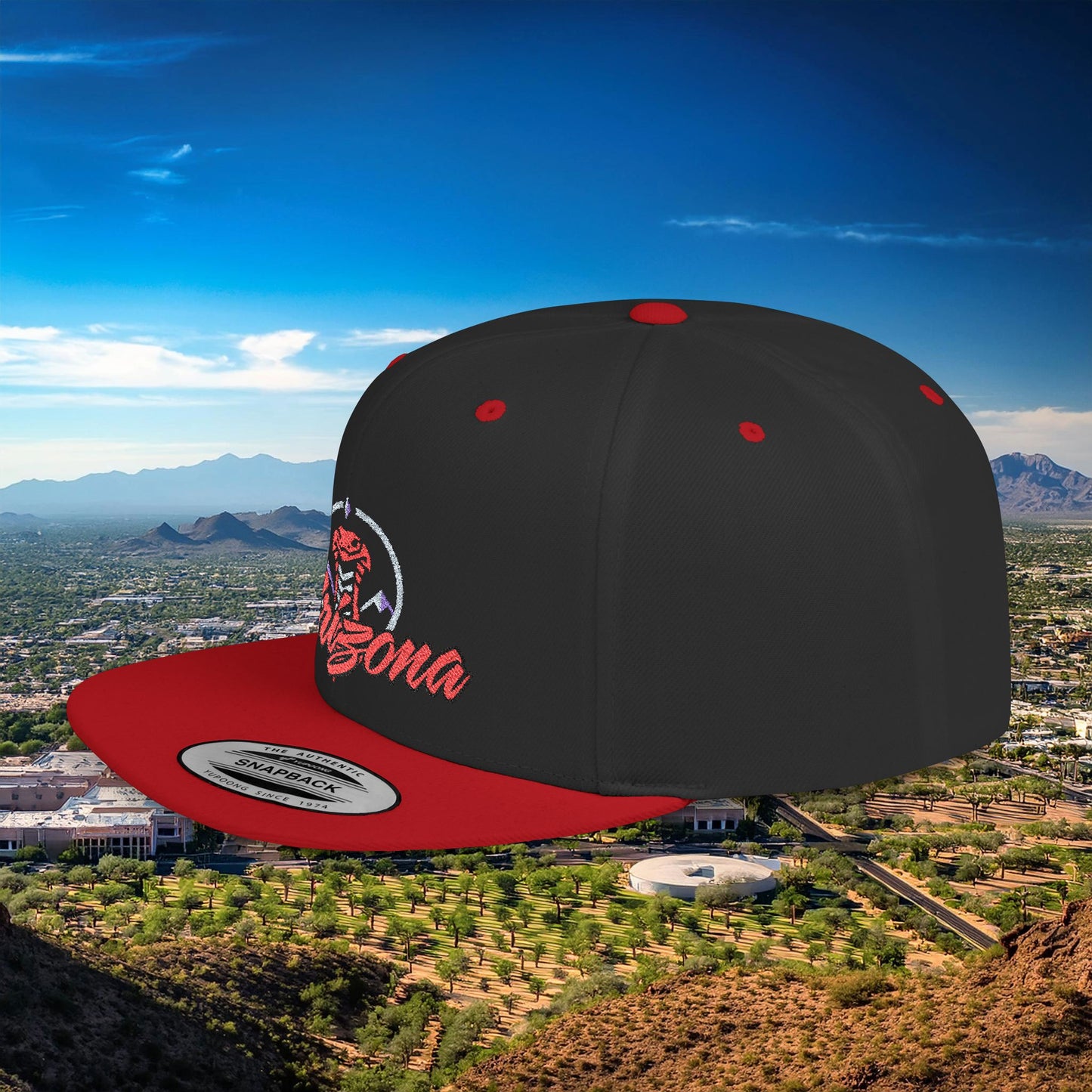 Arizona Baseball Logo Flat Bill Snapback