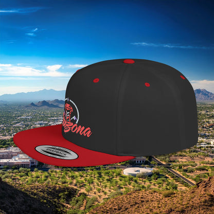 Arizona Baseball Logo Flat Bill Snapback