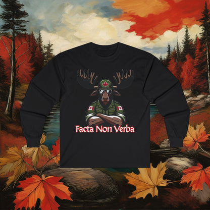 Canadian Moose "Facta Non Verba" Long Sleeve Tee