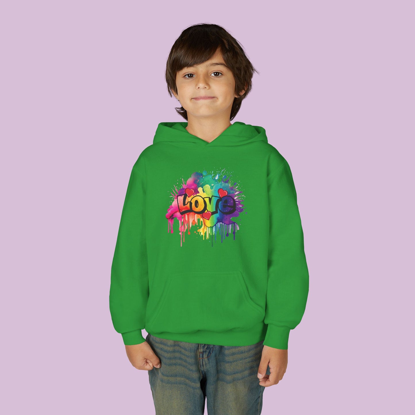 Love Color Bomb Youth Hoodie