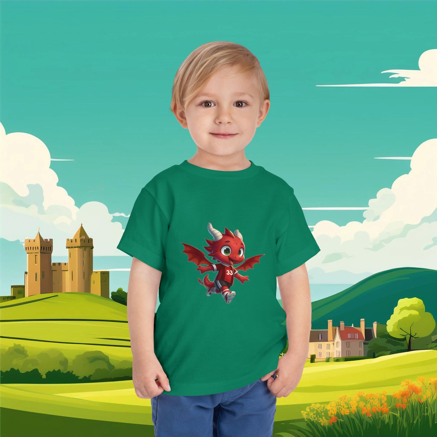 Wrexham Mini Red Dragon Toddler Tee