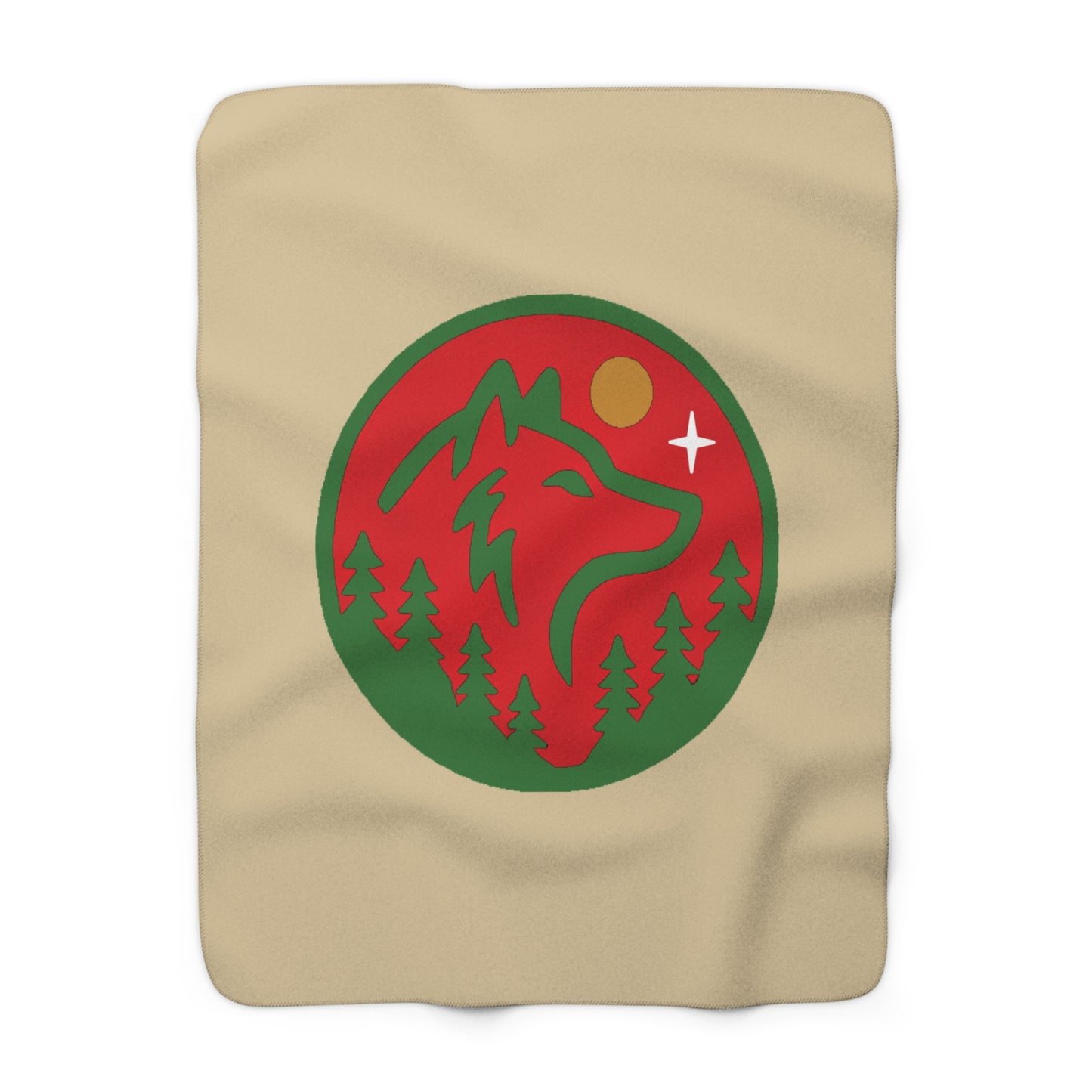 Minnesota Wild Wolf Sherpa Fleece Blanket