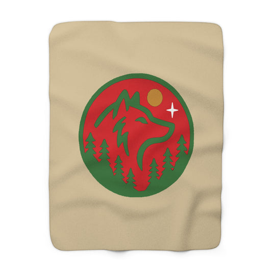 Minnesota Wild Wolf Sherpa Fleece Blanket