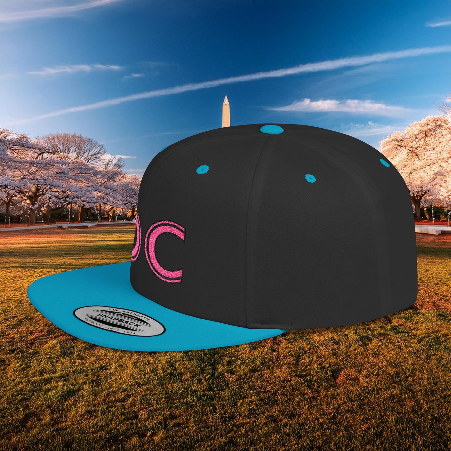 DC Flat Bill Snapback - Pink