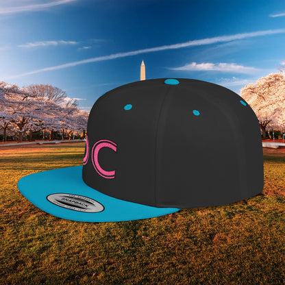 DC Flat Bill Snapback - Pink