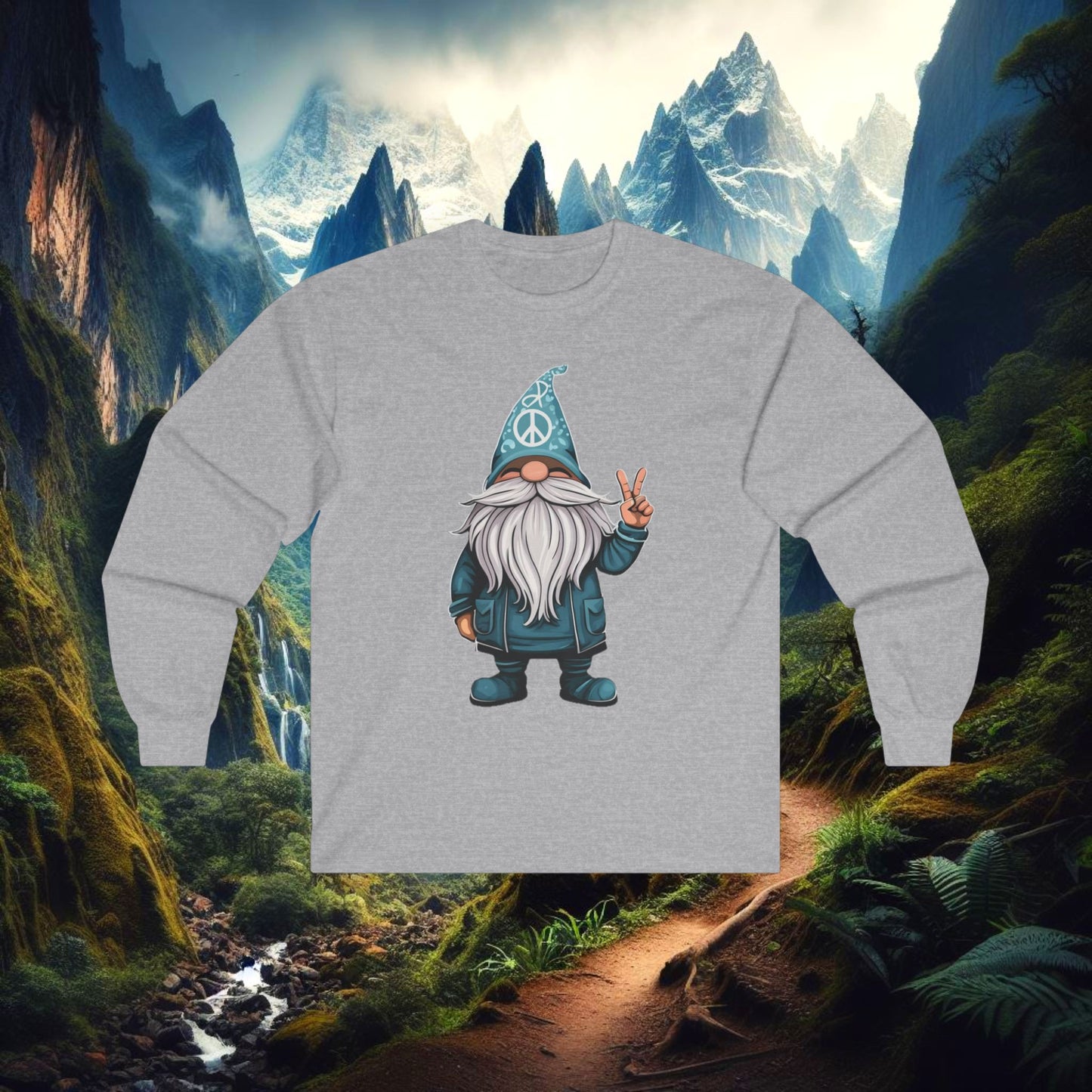 Peace Gnome Long Sleeve Tee