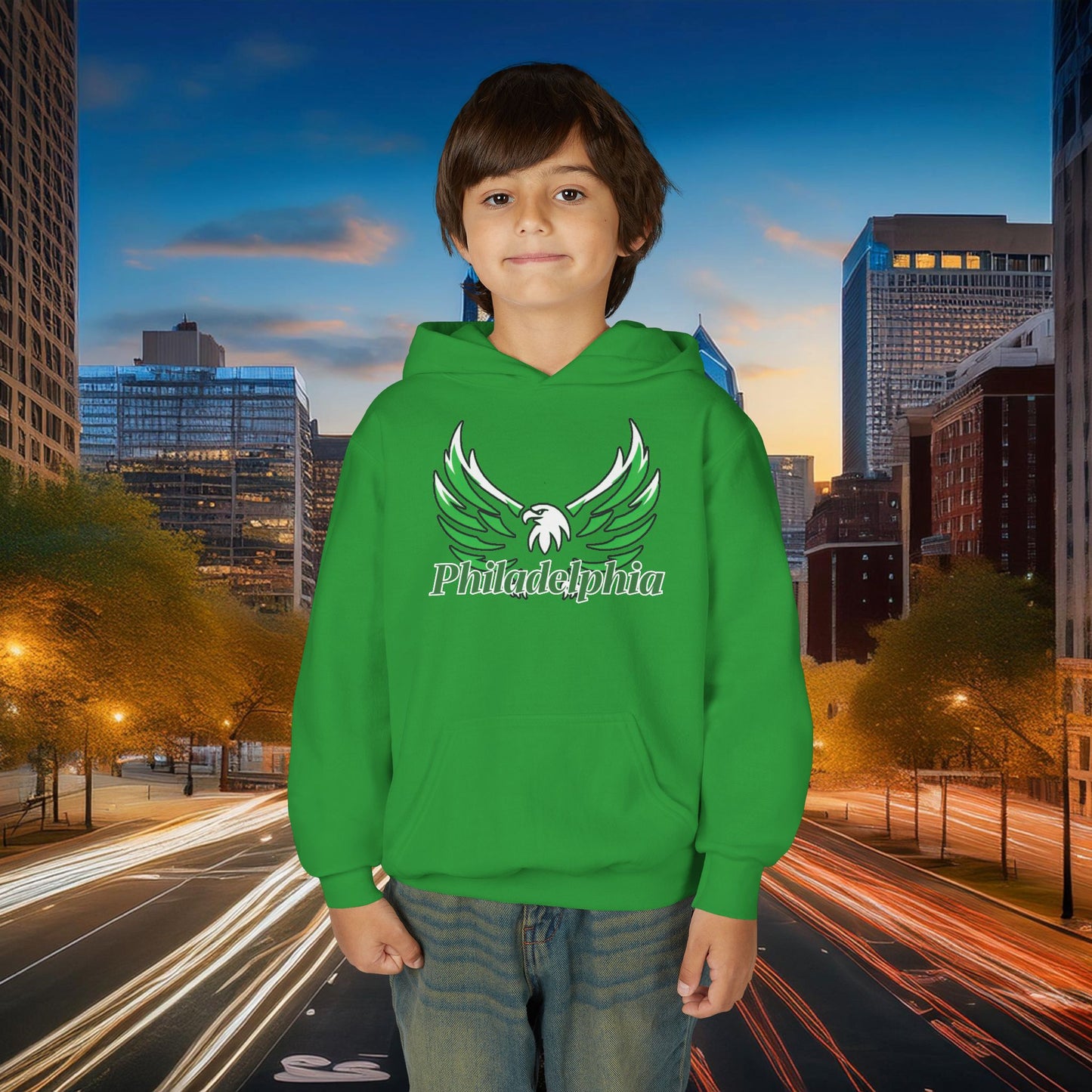 Philadelphia Eagle Logo Youth Hoodie