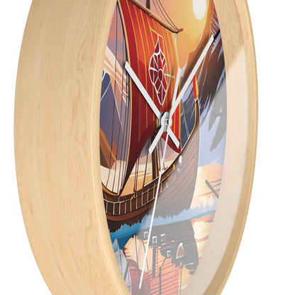 Viking Ship Wall Clock