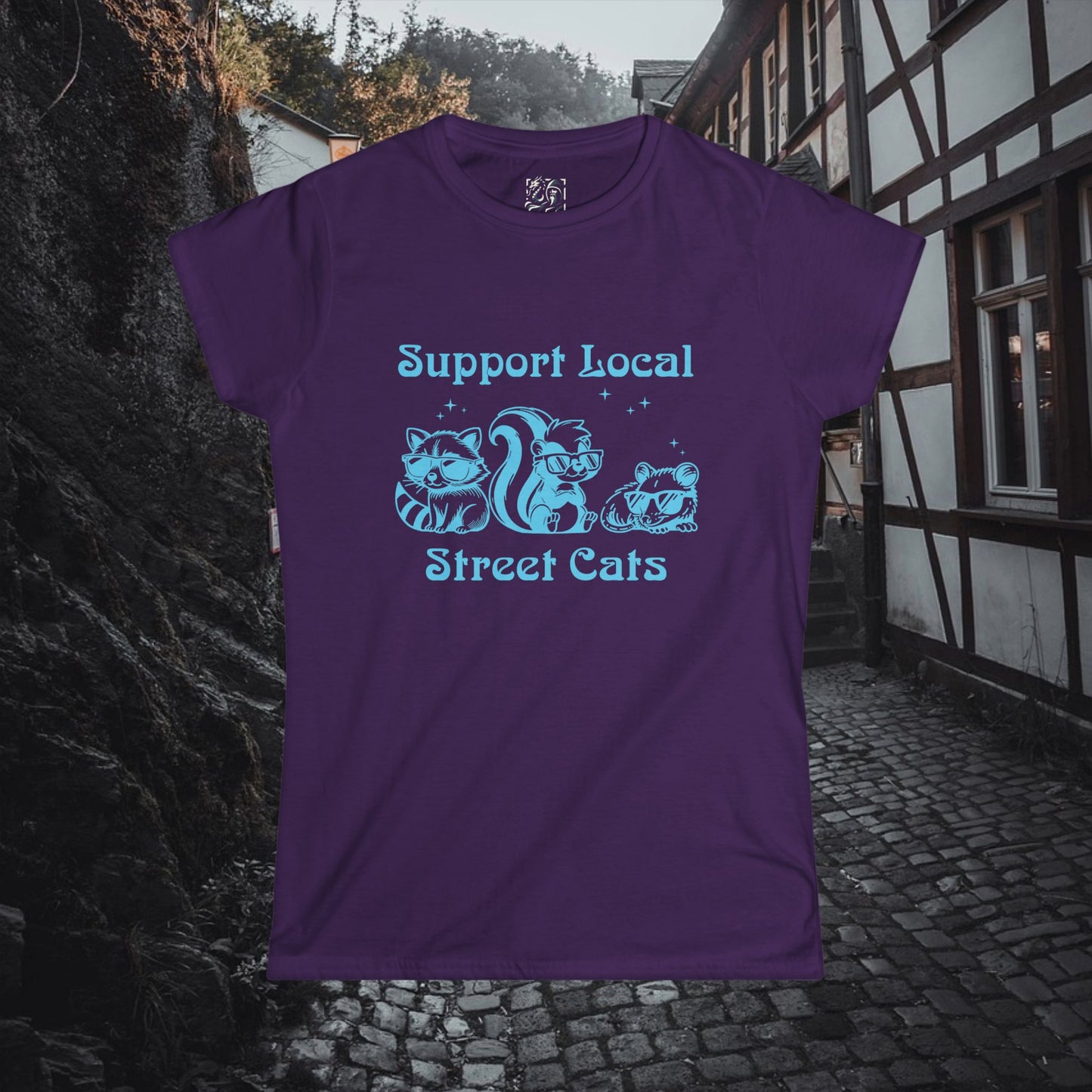 Support Local Street Cats Women's Softstyle Tee