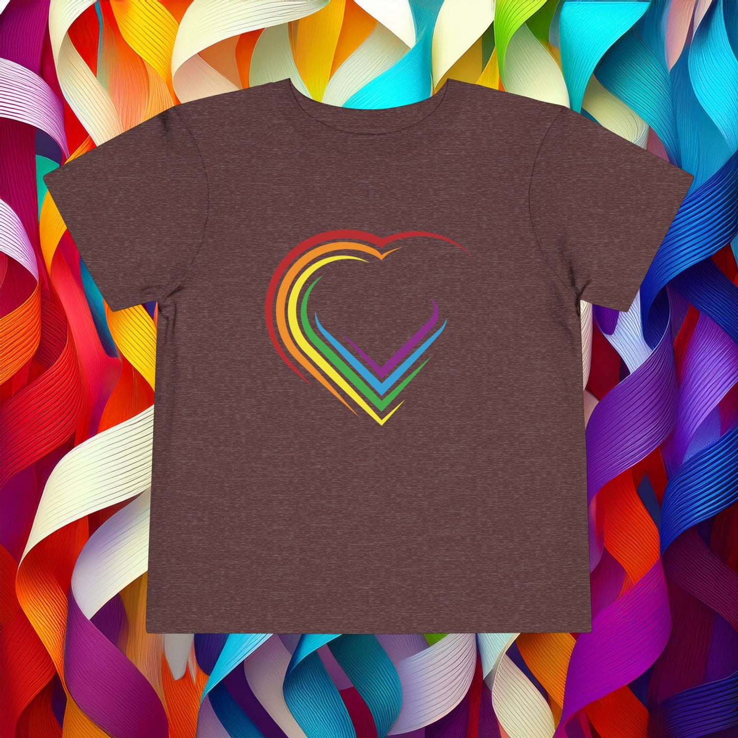 Rainbow Heart Toddler Tee