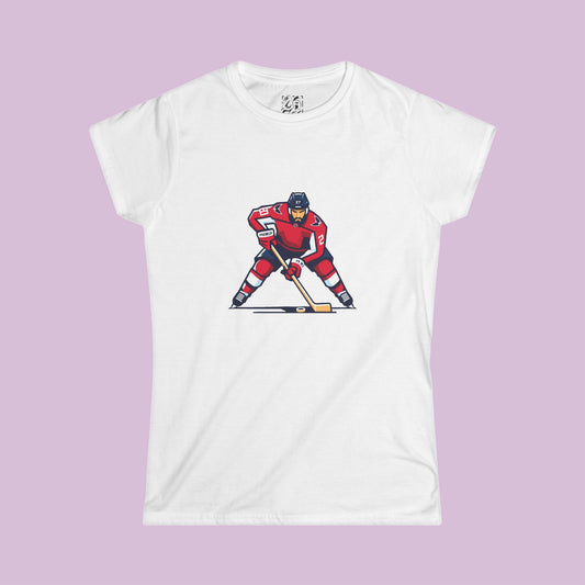 Washington Hockey Player Women's Softstyle Tee