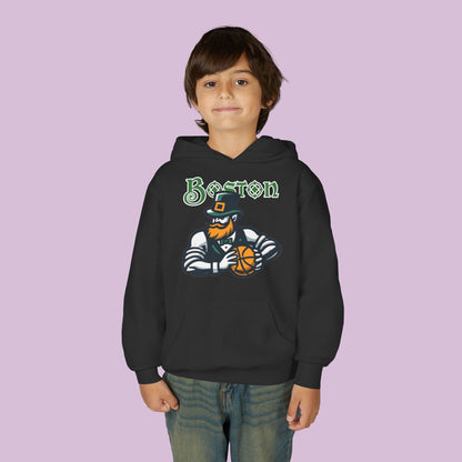 Boston Basketball Design Youth Hoodie