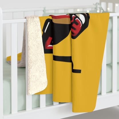 San Francisco Football Player Sherpa Fleece Blanket