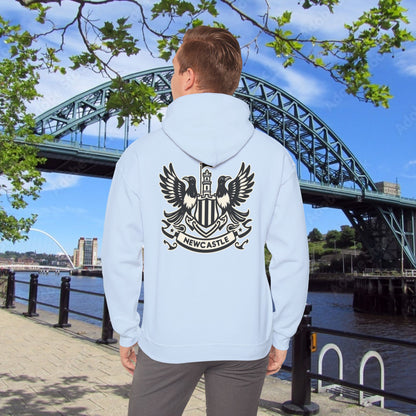 Newcastle United B&W Crest Hoodie