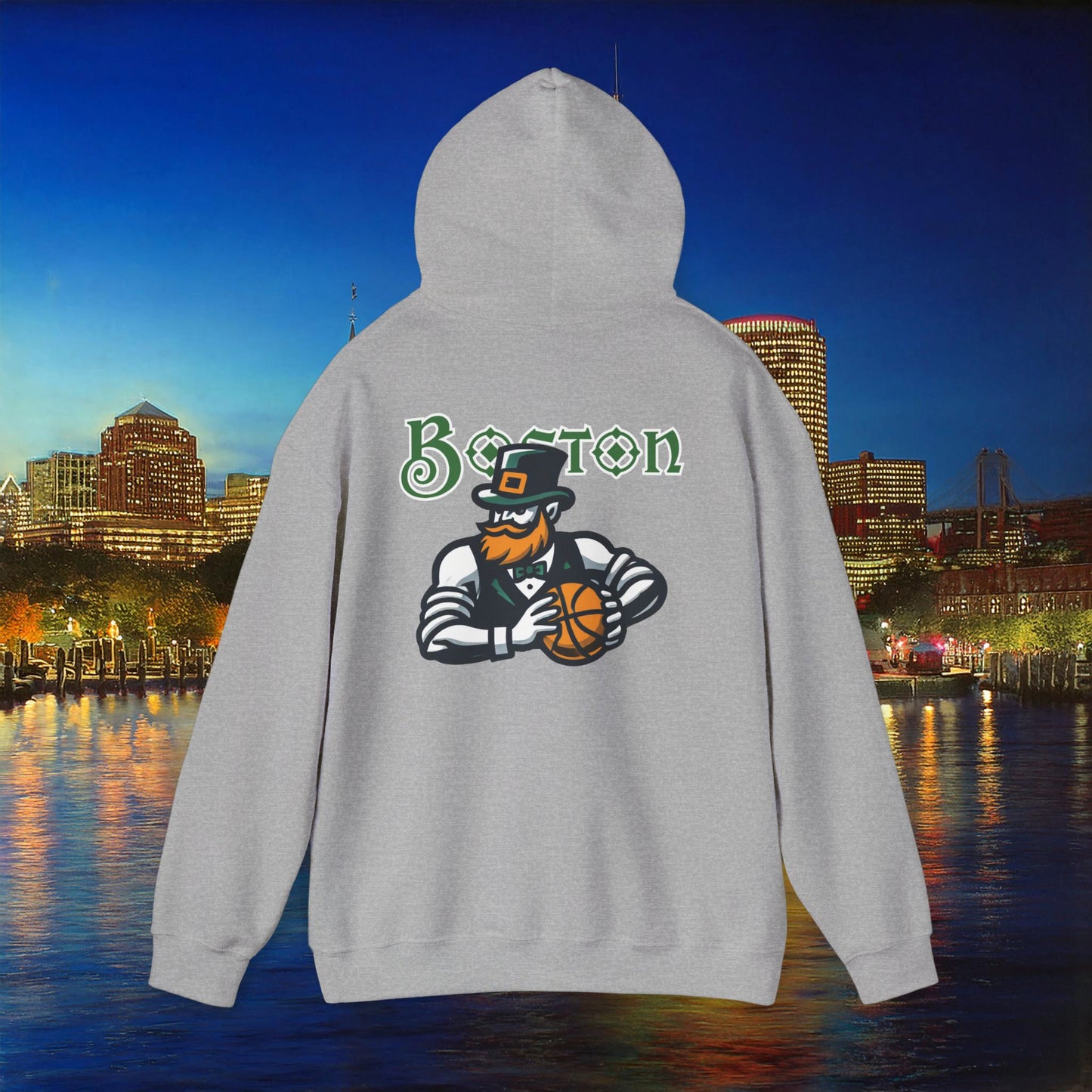 Boston Basketball Design Hoodie