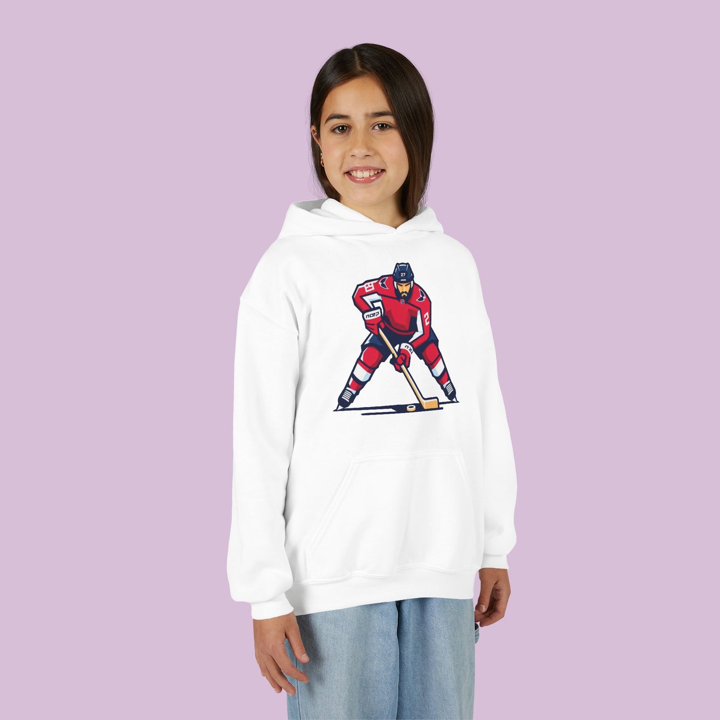 Washington Hockey Player Youth Hoodie