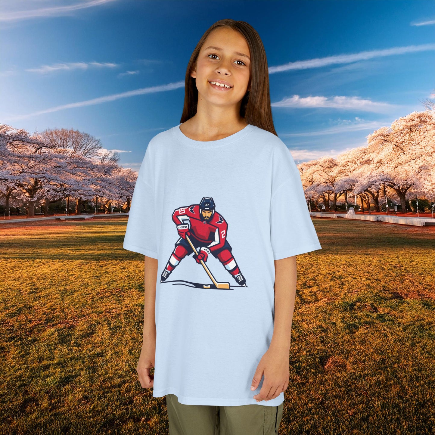 Washington Hockey Player Kids Tee