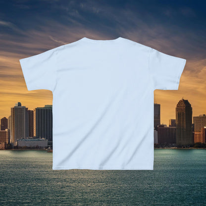 Detroit Football Skyline Kids Tee