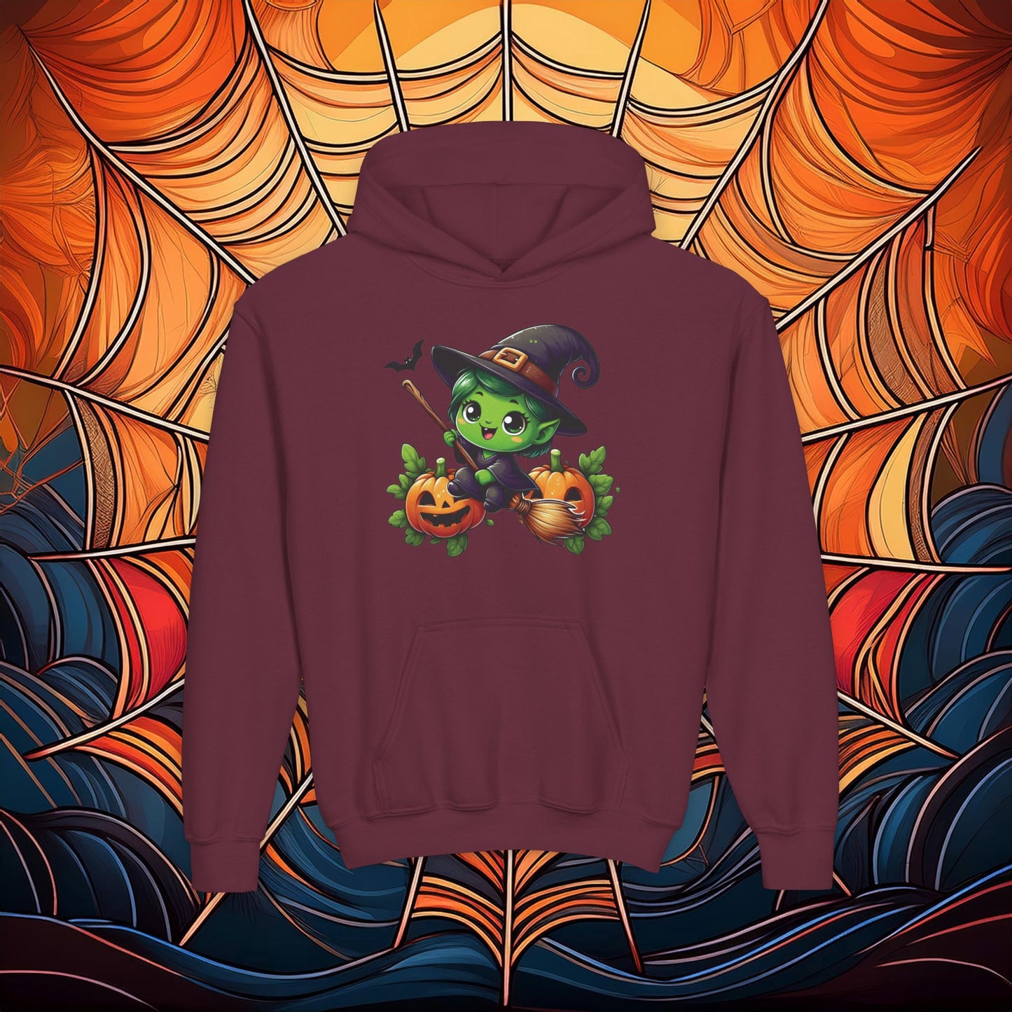 Cute Witch Youth Hoodie
