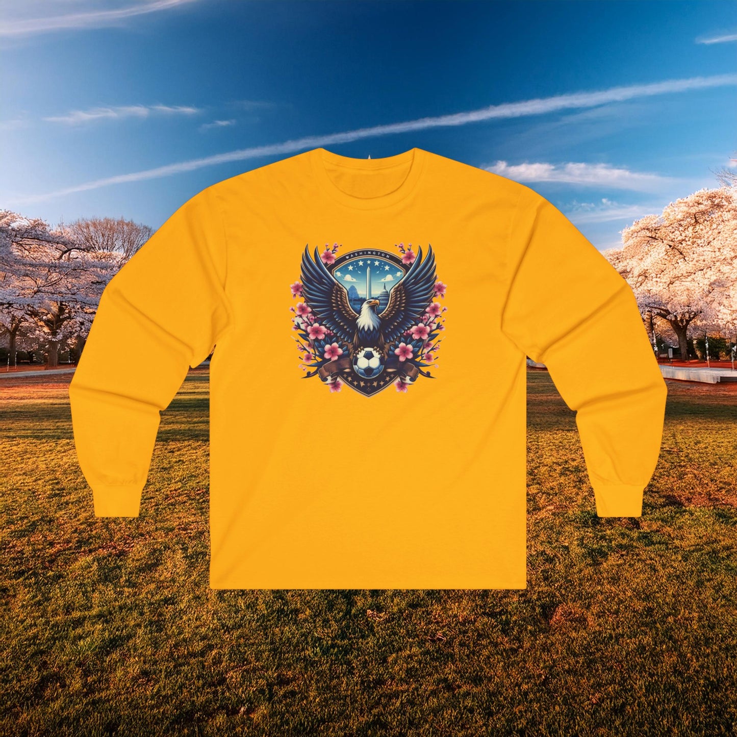 Washington Cherry Blossom Long Sleeve Tee