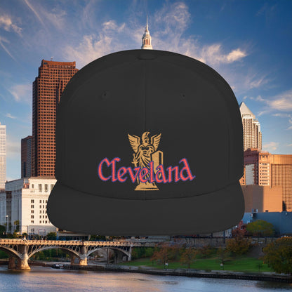 Cleveland Baseball Logo Flat Bill Snapback