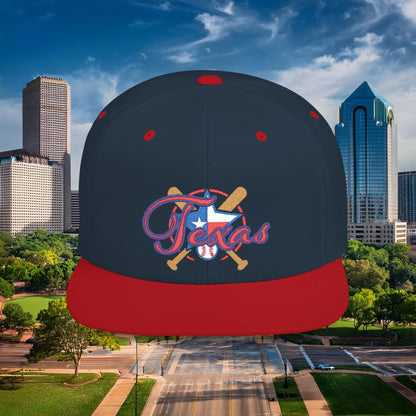 Texas Baseball Flat Bill Snapback