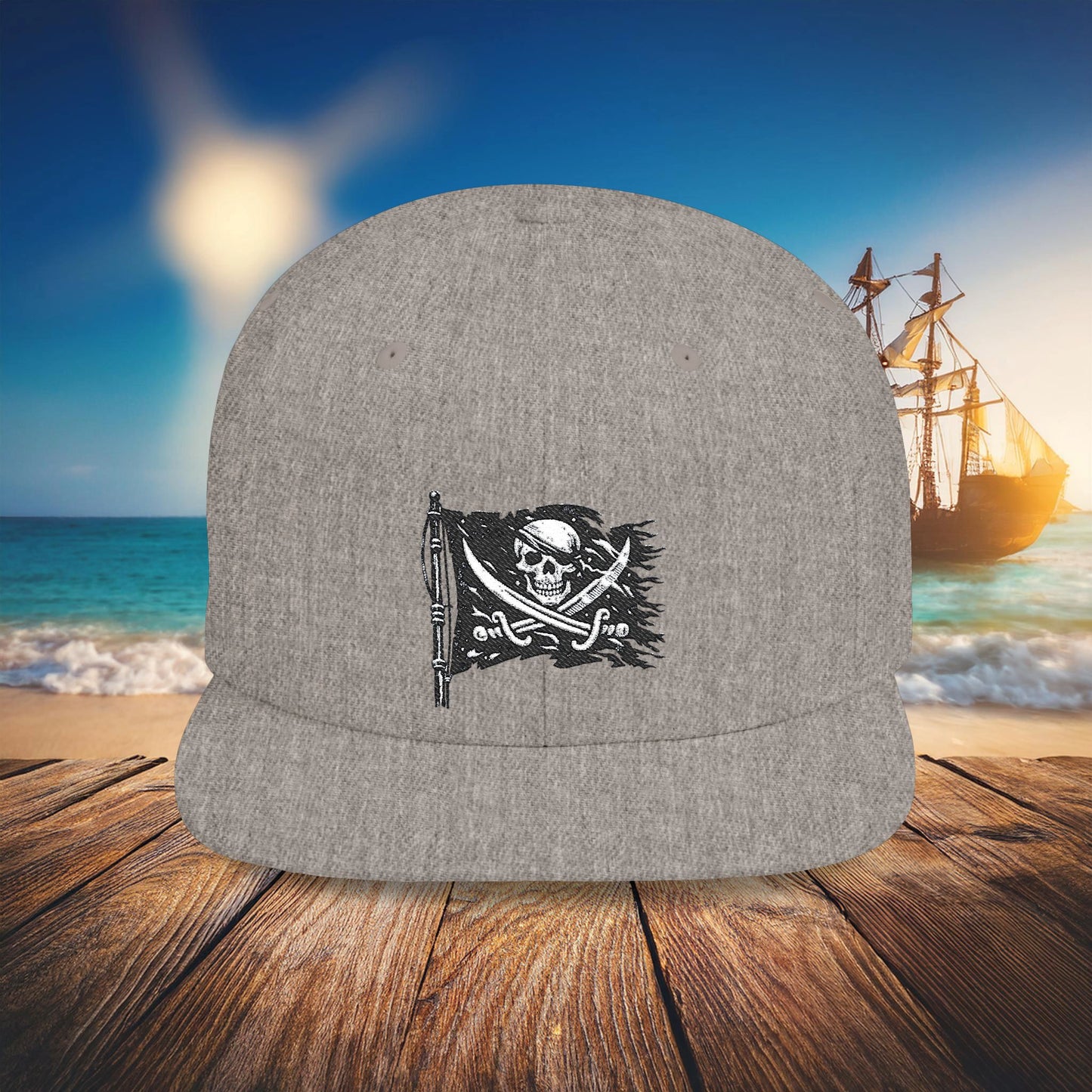 Jolly Roger Flat Bill Snapback