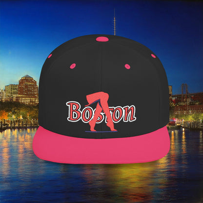 Boston Baseball Leggings Flat Bill Snapback