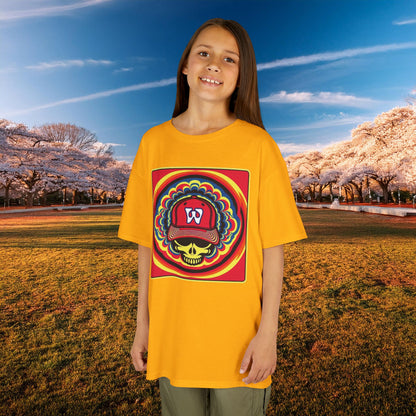Psychedelic Funky W Skull Kids Tee