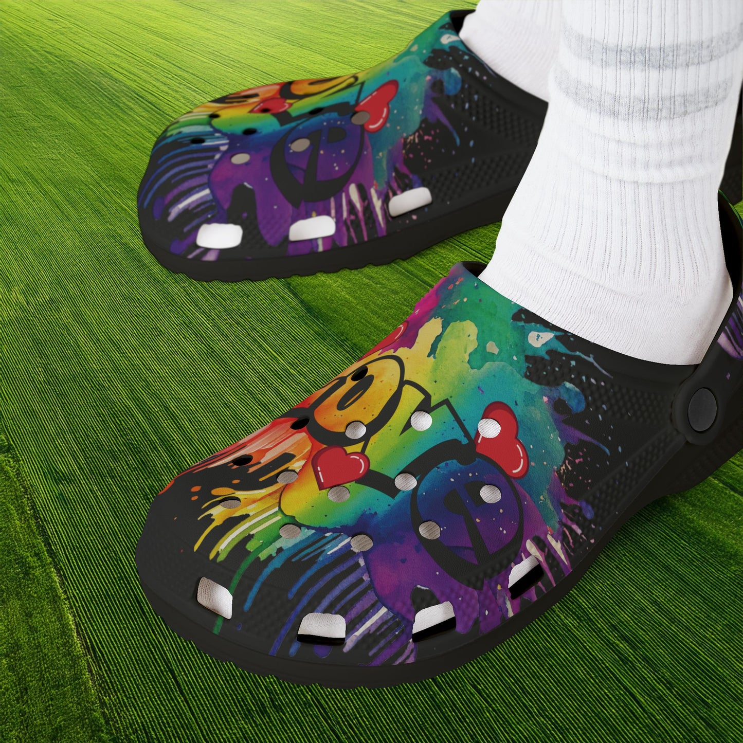 Love Color Bomb Foam Clogs