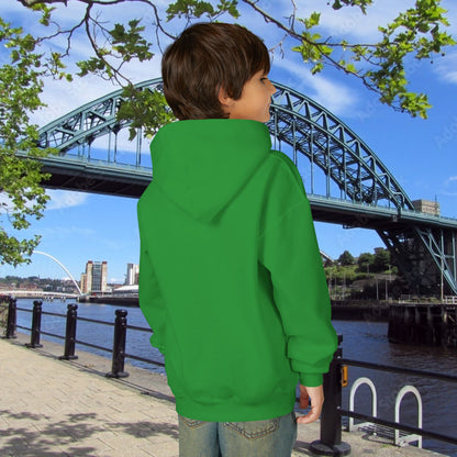 Newcastle United B&W Crest Youth Hoodie