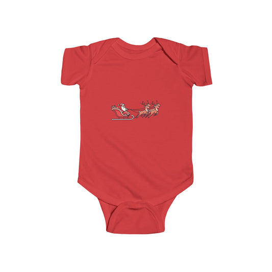 Santa's Sleigh Infant Bodysuit